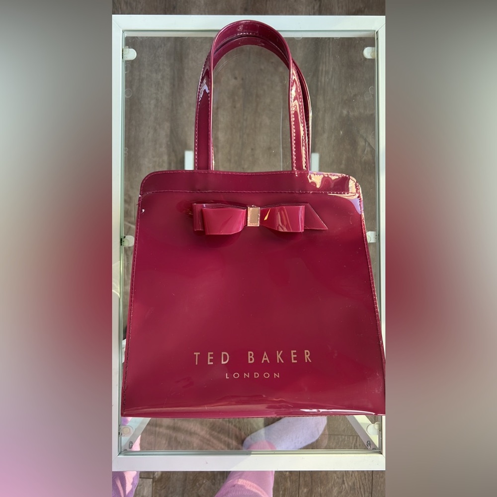 Ted Baker mini tote bag bright pink